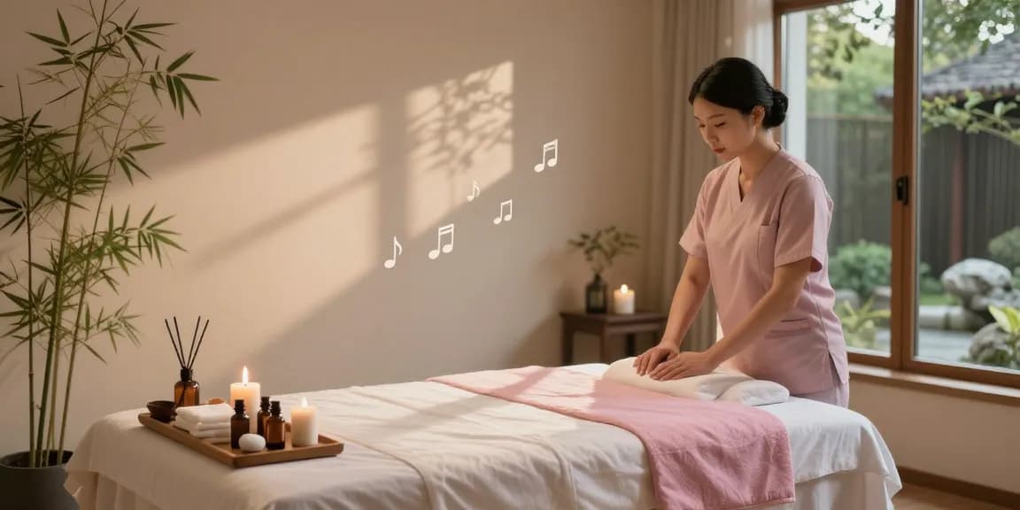 Experience 하남출장마사지 in a serene spa room with calming decor, setting the perfect atmosphere for relaxation.