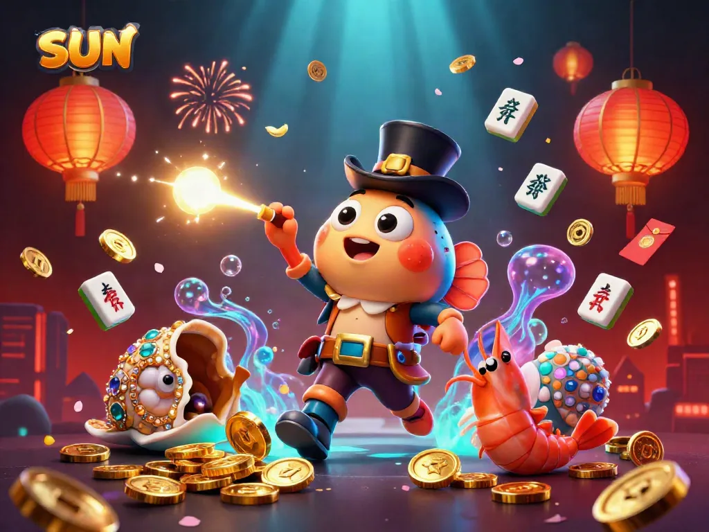 Engage with the sun-themed world of online gaming depicted in vibrant 3D fantasy.