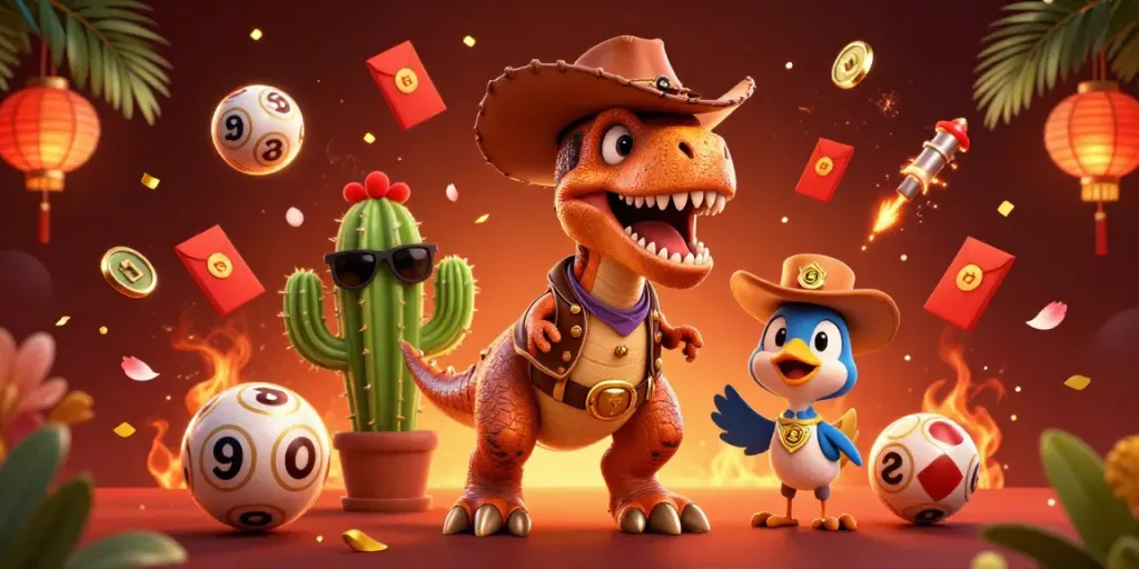Engaging scene illustrating Đánh đề online with vibrant characters and dynamic lottery elements.