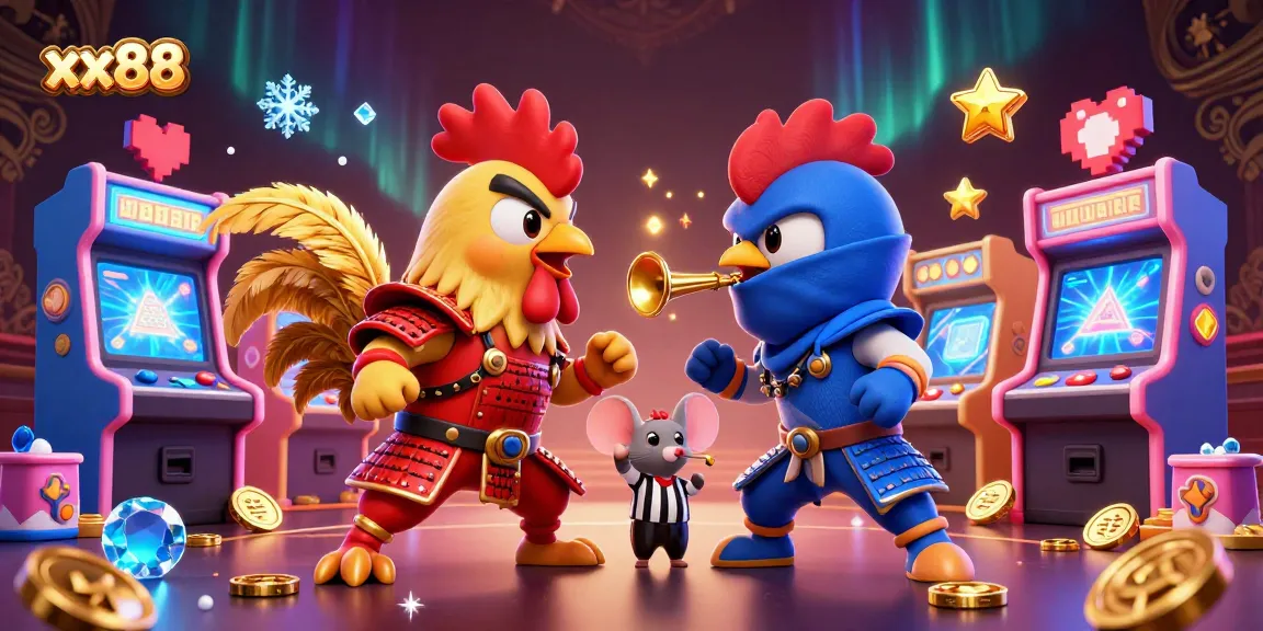 Experience thrilling xx88 action with arcade-style roosters and dynamic game elements.