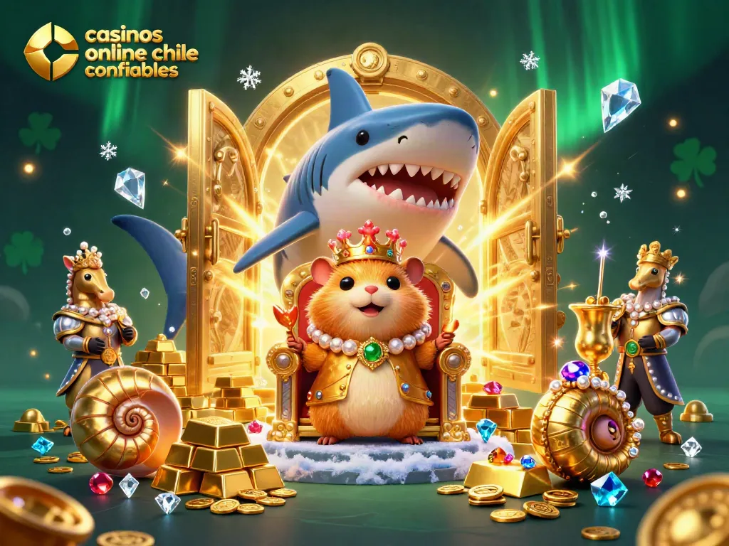 Descubre casinos online chile confiables con emociones y premios deslumbrantes en esta ilustración 3D.