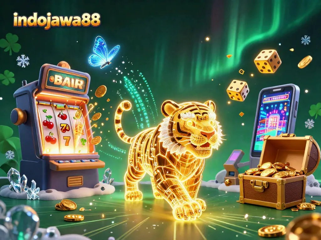 Indojawa88 menang dengan mesin slot berkilauan, ular emas angkat kemenangannya di kasino virtual.