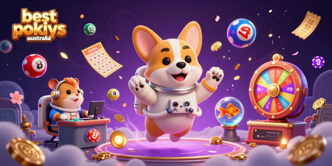 Experience the excitement of the best online pokies Australia with vibrant characters in a dynamic casino scene.
